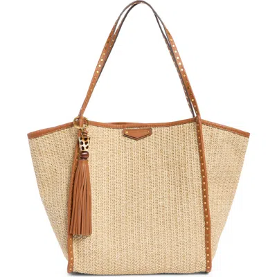 Rebecca Minkoff Dylan Raffia Tote Bag In Neutral