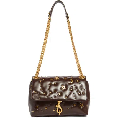 Rebecca Minkoff Edie Celestial Stud Crossbody Bag In Brown