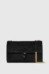 Rebecca Minkoff Edie Embossed Large Shoulder Bag In Black