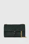 Rebecca Minkoff Edie Embossed Large Shoulder Bag In Dark Envy