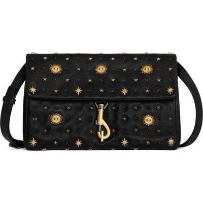 Rebecca Minkoff Edie Evil Eye Crossbody Bag In Black