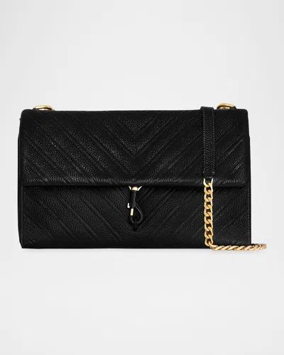 REBECCA MINKOFF EDIE LARGE QUILTED LEATHER SHOULDER BAG
