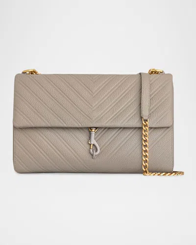 REBECCA MINKOFF EDIE LARGE QUILTED LEATHER SHOULDER BAG