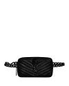 Rebecca Minkoff Edie Quilted Leather Convertible Belt Bag In Black