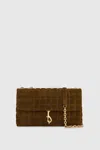 Rebecca Minkoff Edie Medium Crossbody With Square Quilt Bag In Brown