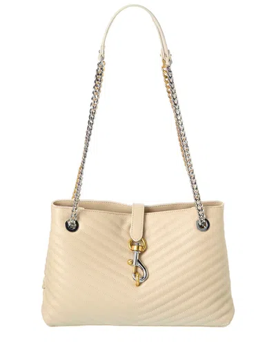 Rebecca Minkoff Edie Medium Leather Tote In Grey