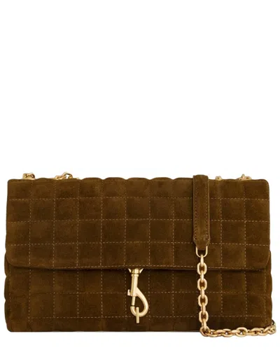 Rebecca Minkoff Edie Medium Crossbody With Square Quilt Bag In Brown