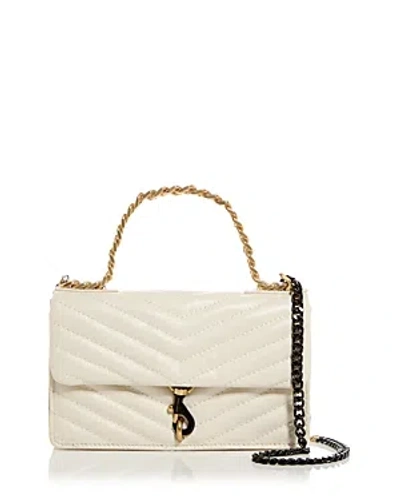 Rebecca Minkoff Mini Edie Quilted Leather Crossbody Bag In Chantilly