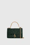 Rebecca Minkoff Edie Mini Crossbody On A Chain Bag In Dark Envy