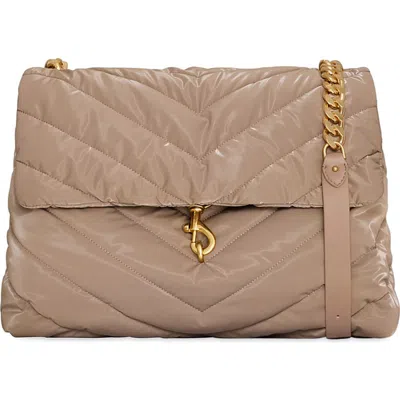 Rebecca Minkoff Edie Nylon X-large Shoulder Bag In Brown