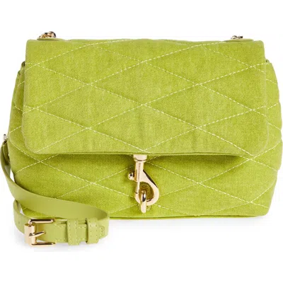 Rebecca Minkoff Edie Quilted Convertible Crossbody Bag In Chartruese