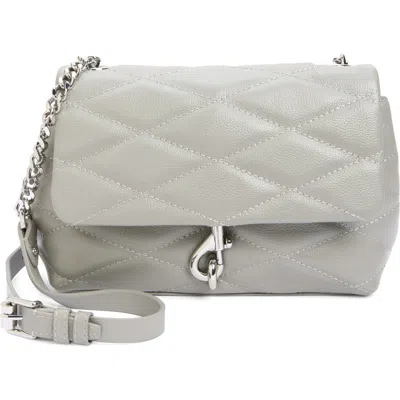 Rebecca Minkoff Edie Quilted Leather Convertible Crossbody Bag In Dove