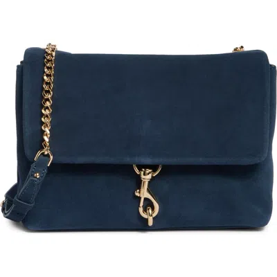 Rebecca Minkoff Edie Suede Flap Shoulder Bag In Elemental