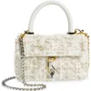 Rebecca Minkoff Edie Top Handle Bag In Camel/paper