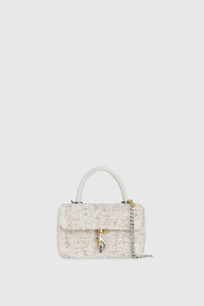 Rebecca Minkoff Edie Top Handle Bag In Camel/paper