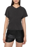 Rebecca Minkoff Elsie Cotton Jersey Fitted Top