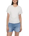 Rebecca Minkoff Elsie Cotton Jersey Fitted Top In White