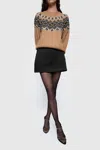 Rebecca Minkoff Emerson Padded Mini Skirt In True Black