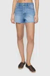 Rebecca Minkoff Emily Studded Short In Bleeker Wash In Blue