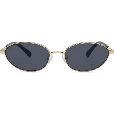 Rebecca Minkoff Evangelyne 56mm Oval Sunglasses In Gold
