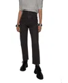 Rebecca Minkoff Ezra Print High Waist Straight Leg Jeans In Grey Leopard