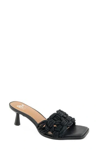 Rebecca Minkoff Fannie Rope Slide Sandal In Black