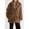 Rebecca Minkoff Faux Fur Coat In Brown