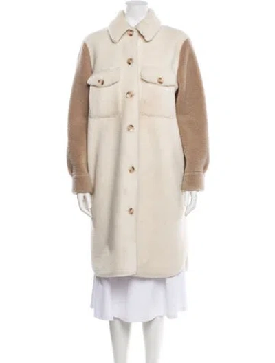 Pre-owned Rebecca Minkoff Faux Fur Jacket In Neutral