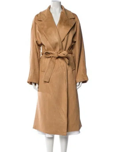 Pre-owned Rebecca Minkoff Faux Leather Trench Coat In Neutral