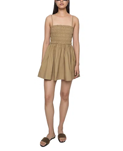 REBECCA MINKOFF FAY SMOCKED DRESS