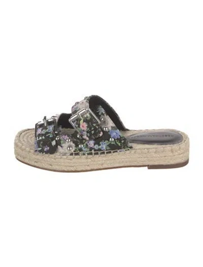 Pre-owned Rebecca Minkoff Floral Print Espadrilles