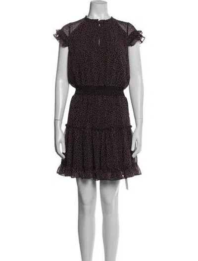 Pre-owned Rebecca Minkoff Floral Print Mini Dress In Green