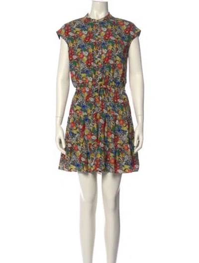 Pre-owned Rebecca Minkoff Floral Print Mini Dress In Multi