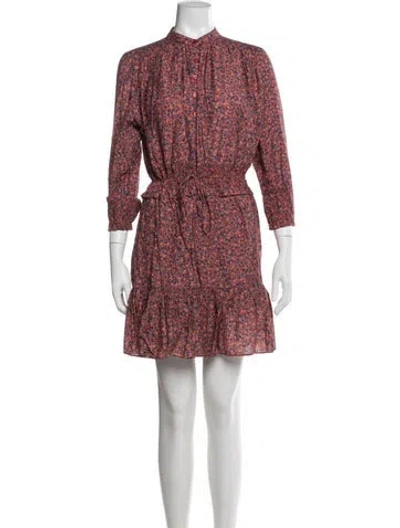Pre-owned Rebecca Minkoff Floral Print Mini Dress In Multi