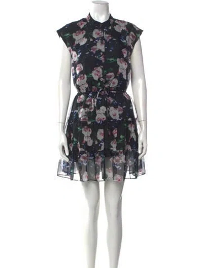 Pre-owned Rebecca Minkoff Floral Print Mini Dress In Multi