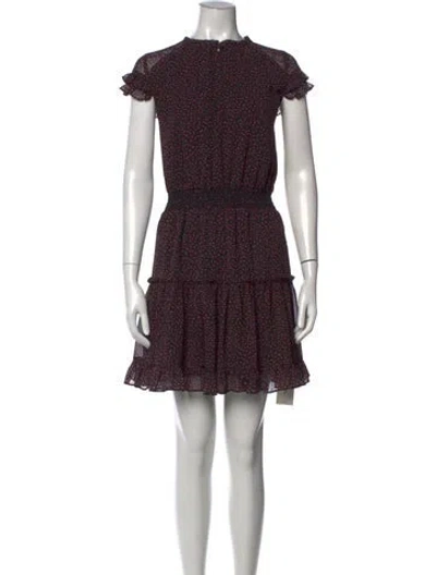 Pre-owned Rebecca Minkoff Floral Print Mini Dress In Multi
