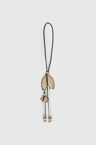 Rebecca Minkoff Flower Bag Charm In Light Gold