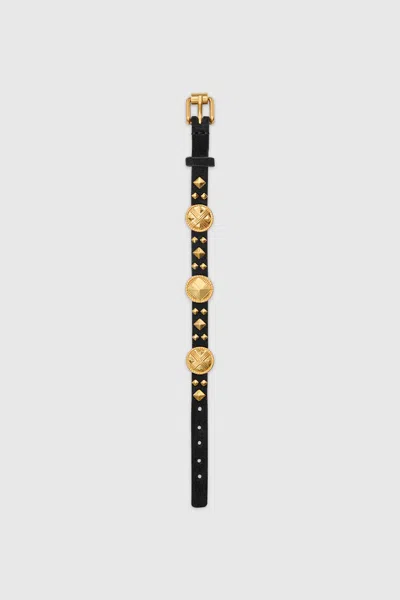Rebecca Minkoff Fortuna Coin Bracelet In Black