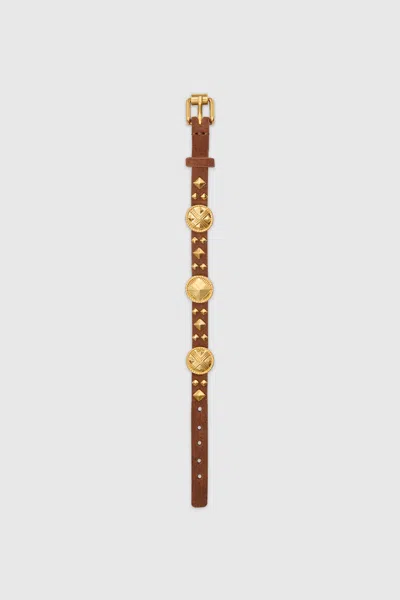 Rebecca Minkoff Fortuna Coin Bracelet In Brown
