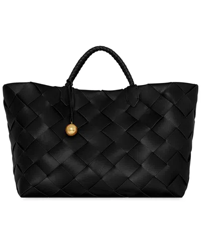 Rebecca Minkoff Frankie Large Leather Tote Handbag In Black