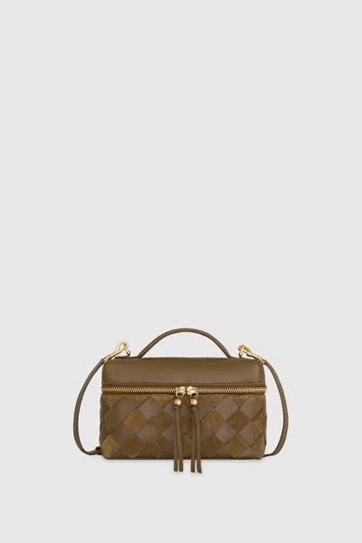 Rebecca Minkoff Frankie Train Case In Brown