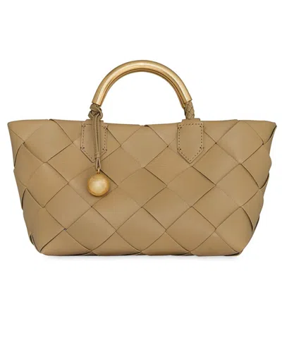Rebecca Minkoff Frankie Woven Medium Tote Handbag In Brown