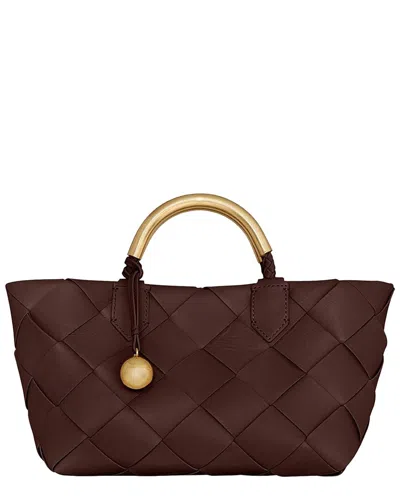 Rebecca Minkoff Frankie Woven Mini Leather Tote
