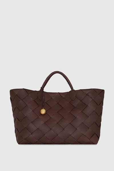 Rebecca Minkoff Frankie Woven Tote Bag In Red
