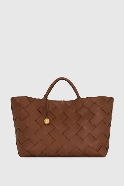REBECCA MINKOFF FRANKIE WOVEN TOTE BAG