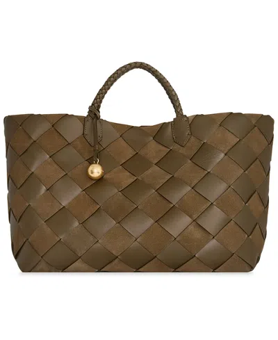 Rebecca Minkoff Frankie Woven Tote Handbag In Brown