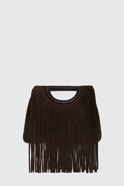 Rebecca Minkoff Fringe Handheld Crossbody Bag In Pink