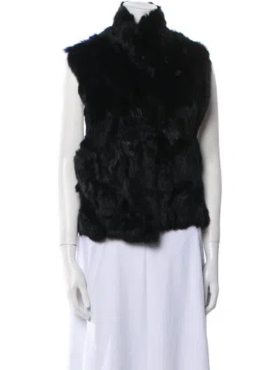 Pre-owned Rebecca Minkoff Fur Fur Jacket In Black