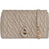 Rebecca Minkoff G Chain Quilted Leather Crossbody Bag In Oyster