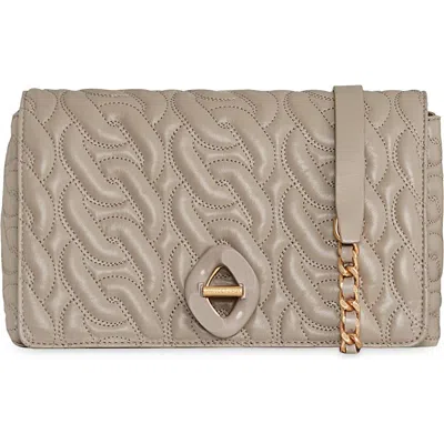 Rebecca Minkoff G Chain Quilted Leather Crossbody Bag In Oyster